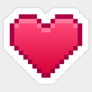 Pixel Heart Valentines Sticker